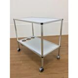 1970 minimalist serving in brushed aluminum reversible tray