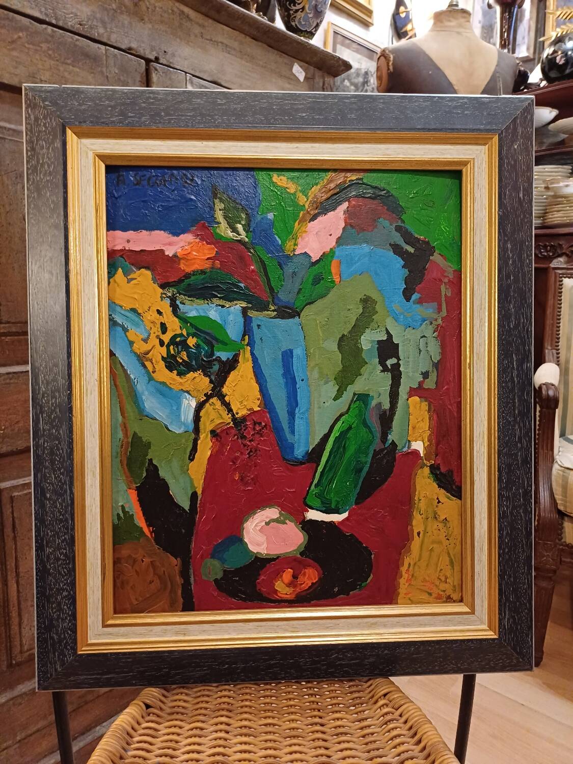 Adrien Seguin 1926-2005 Still life signed dated 1992