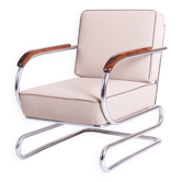Bauhaus Double Suspension Chair in Oak by Halabala for Up Zavody, Czech, 1930s