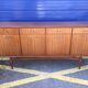 Mid-Century Enfilade by Greaves & Thomas in brown teak veneer, 1960s storage sideboard.