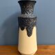 U-keramik vase (uberlacker) model 1452-40, yellow and black WGP 1960s