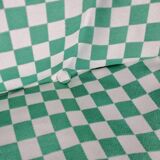 2-seater sofa in checked fabric, France, 1980