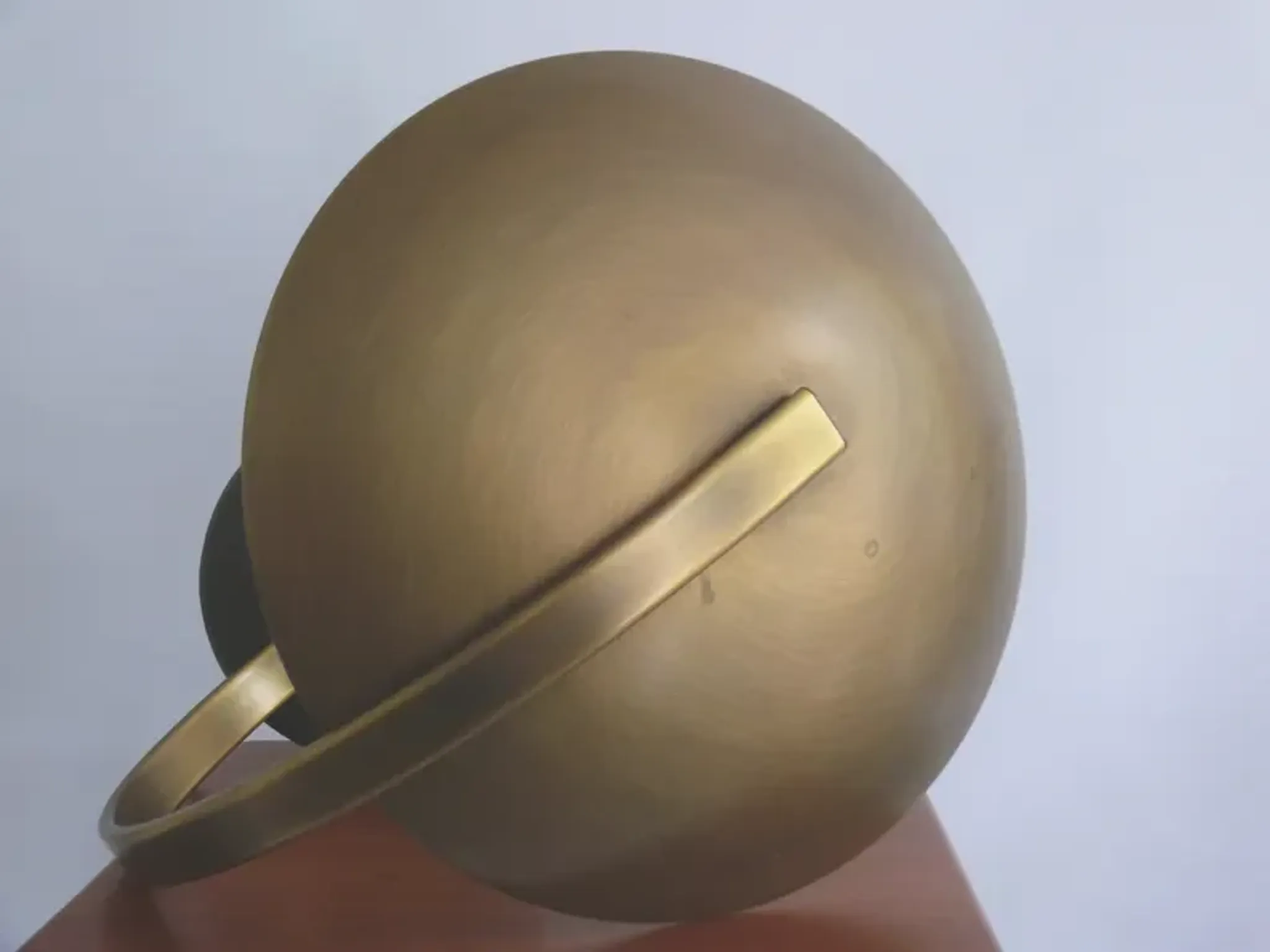 Brass table lamp, model Hillebrand 7613, 1960s