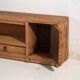 Meuble bas ancien en bois massif – Console basse chinoise du Gansu avec tiroirs – circa 1880–1920