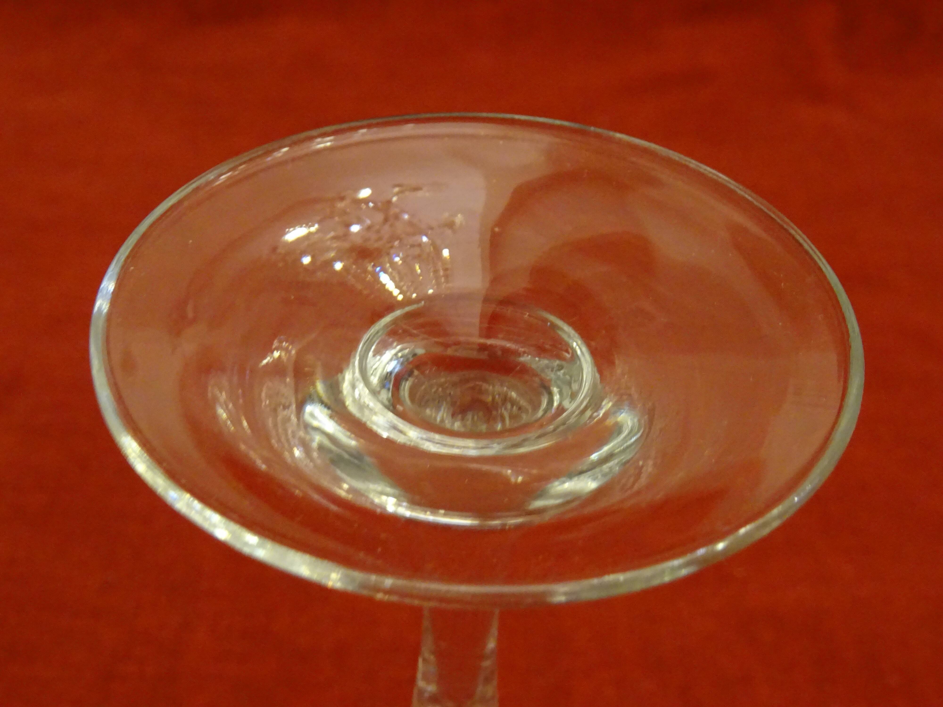6 cut crystal glasses
