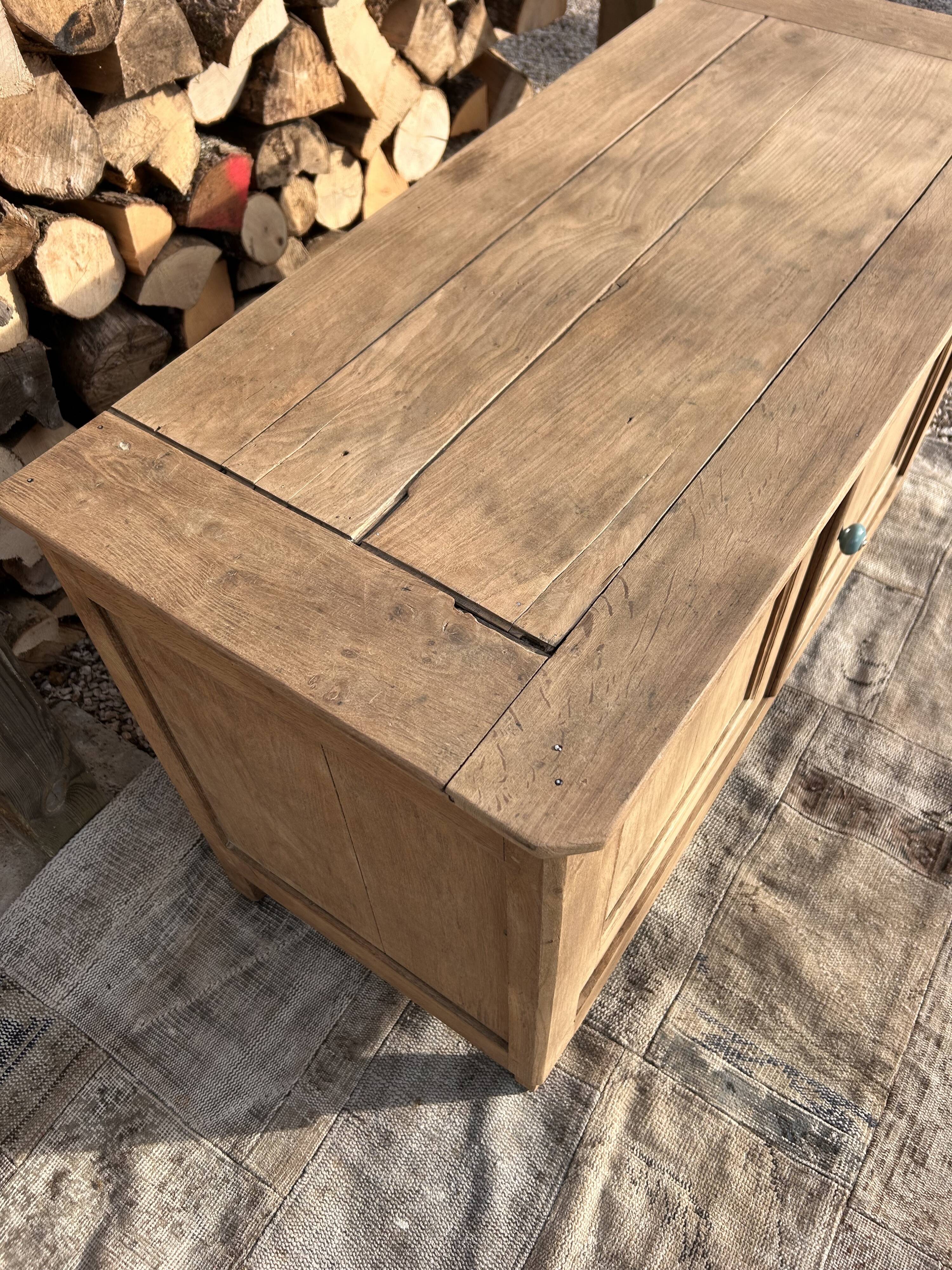 Renovated solid oak sideboard