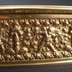 Golden brass cigar box manufactured by Erhard & Söhne around 1920
