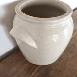Off-white ancient sandstone pot