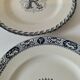Pair of ironstone plates – Salins François Ier & KG