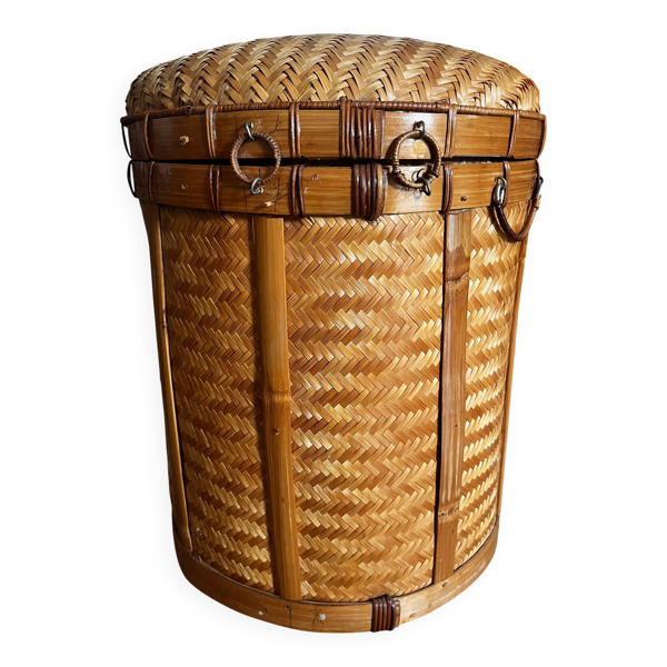 Coffre en osier