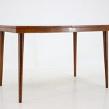 1960s Walnut Extendable Dining Table in Gloss Finish, Czechoslovakia