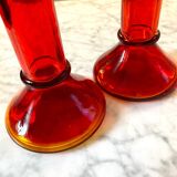 Bougeoirs rouge rubis