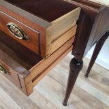 Pair of 1960s bedside tables with marble