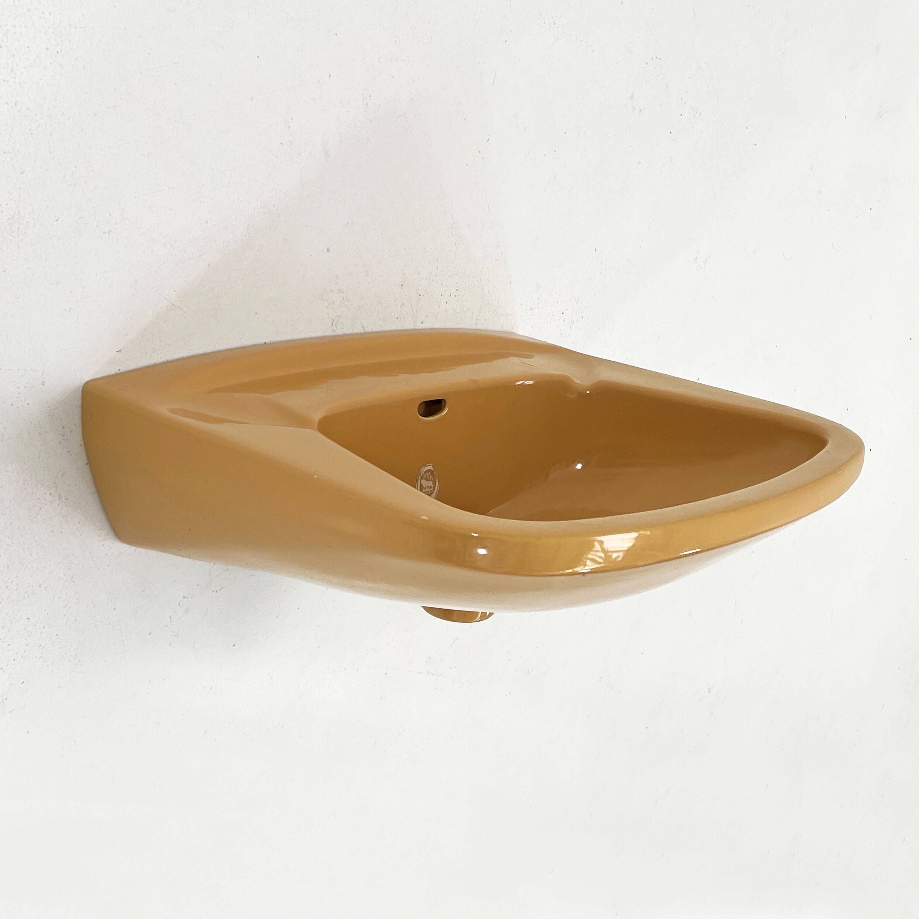 Vintage Sink L Mustard by Keramag Keravit, 1980