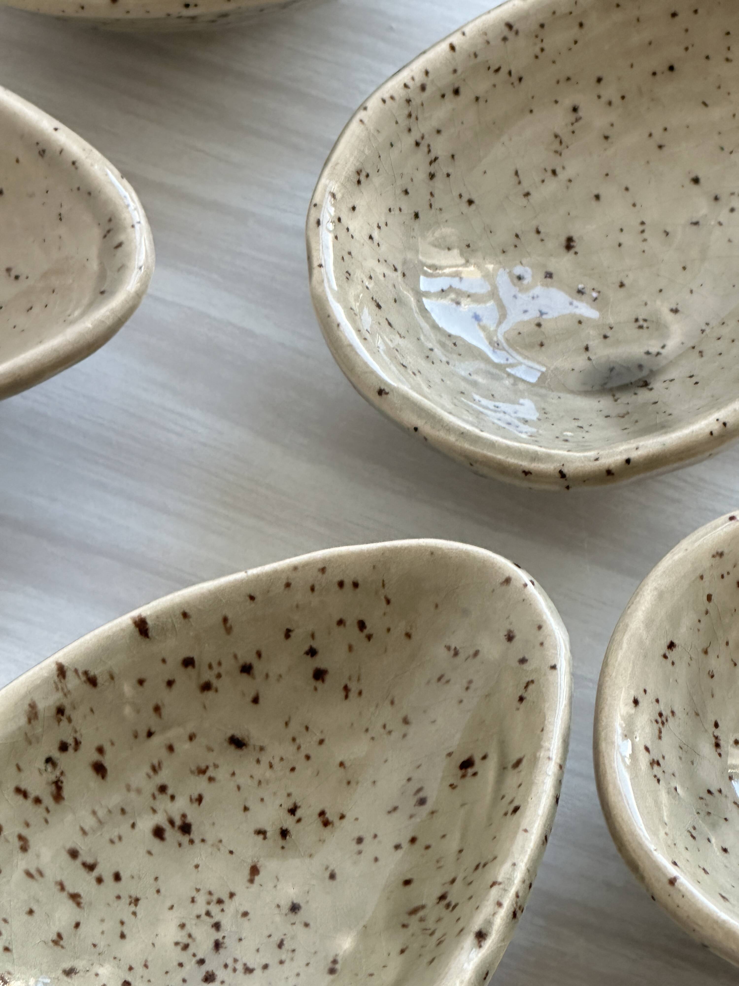 Ceramic avocado cups.
