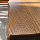 Brutalist elm farm table 60s
