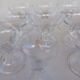 12 Val Saint Lambert crystal champagne glasses. Plain Bell Foot Service. Late 19th century.