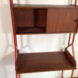 Vintage freestanding wall unit with desk