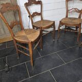 4 chaises anciennes paillées
