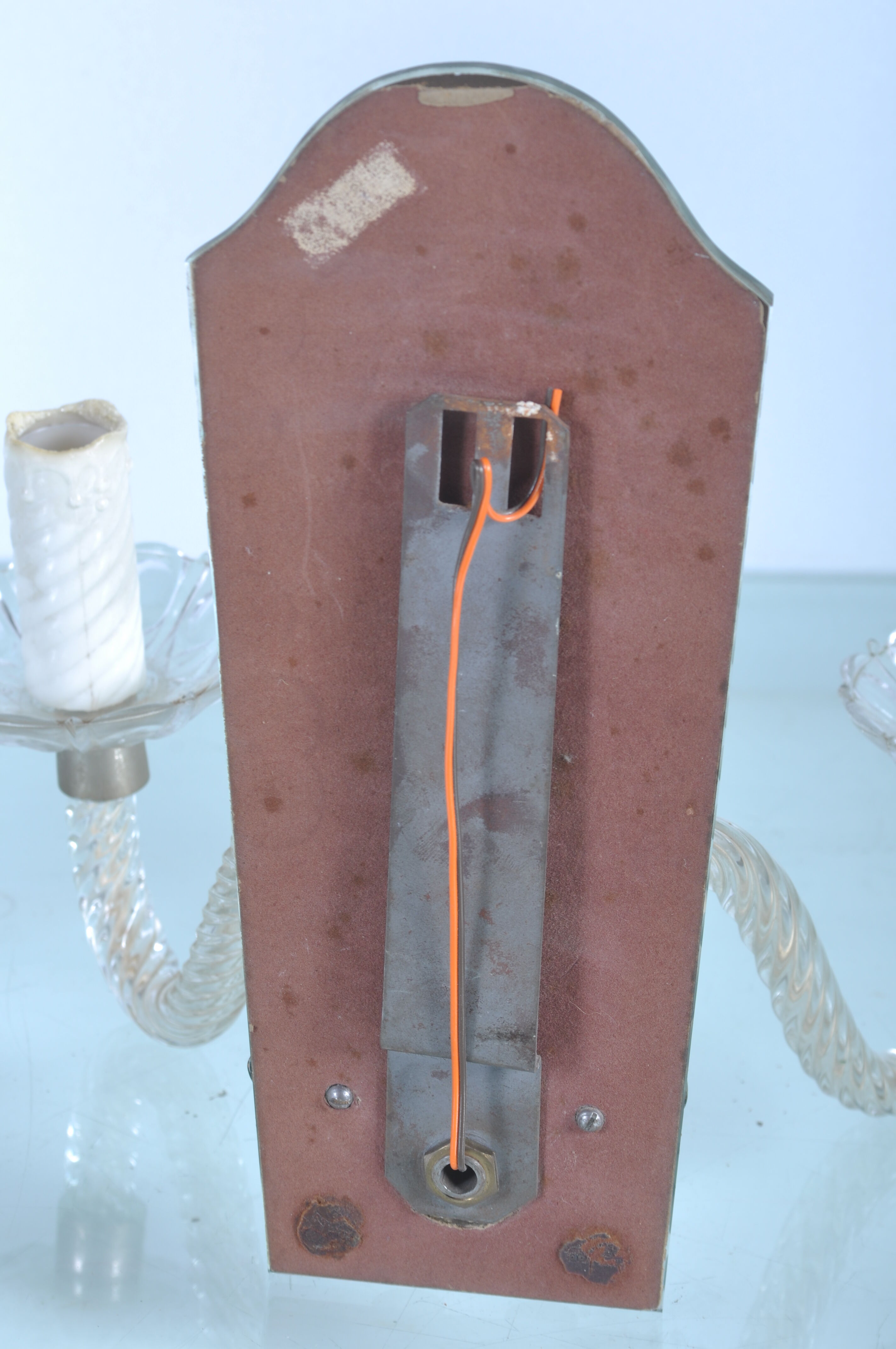 Old sconces with mirror