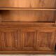 Bibus bookcase of walnut parquet with blonde patina