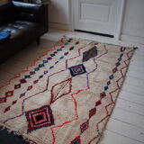 Berber vintage rug 100% wool, handcrafted. free shipping in europe. unique! 250x145cm