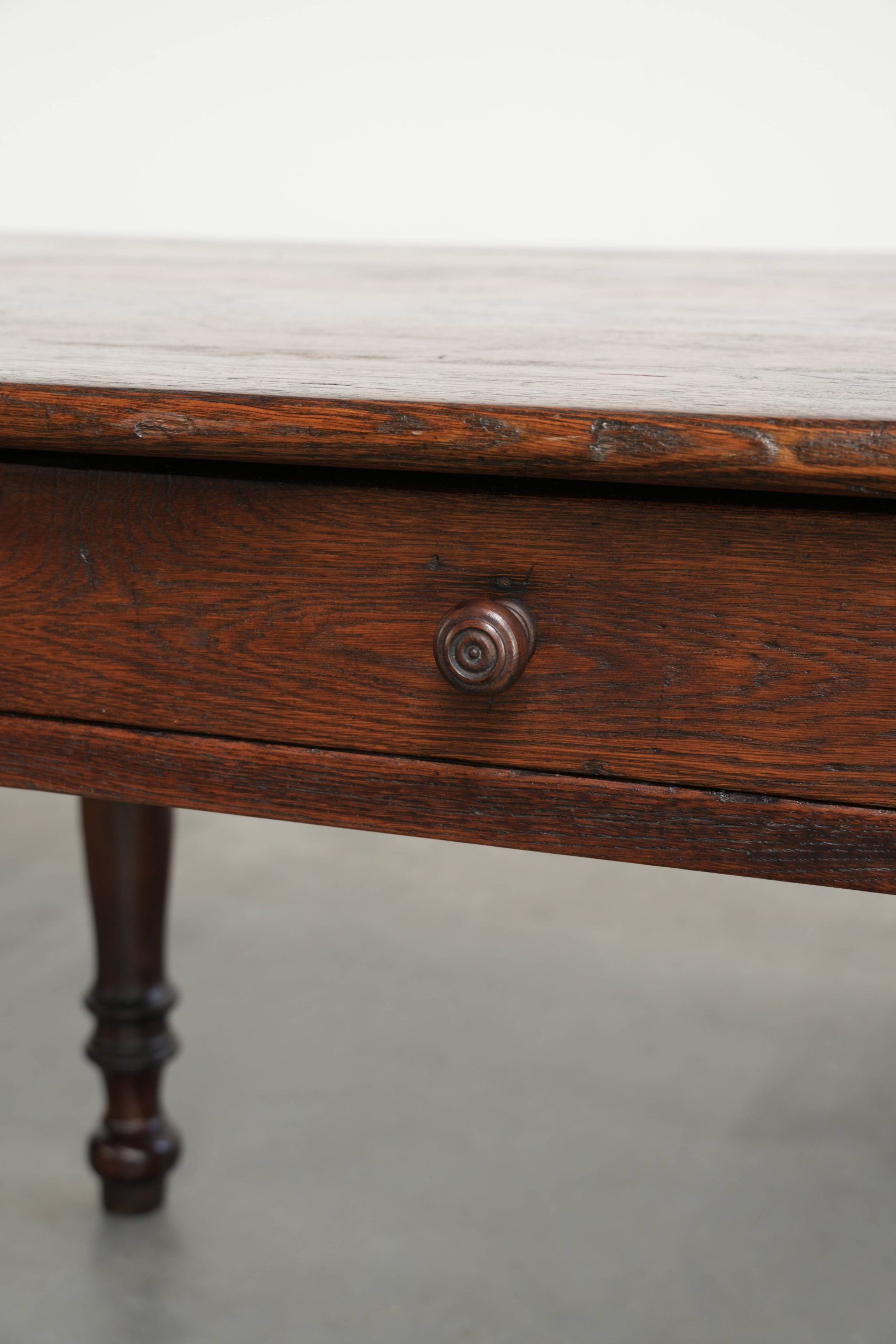 English oak early 19th century XXL farmhouse dining table