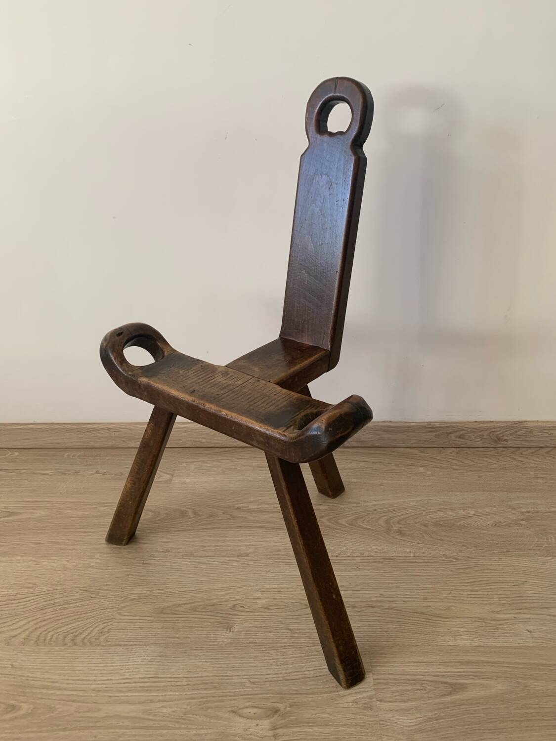 Traditional Basque chair in brutalist style