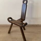 Traditional Basque chair in brutalist style