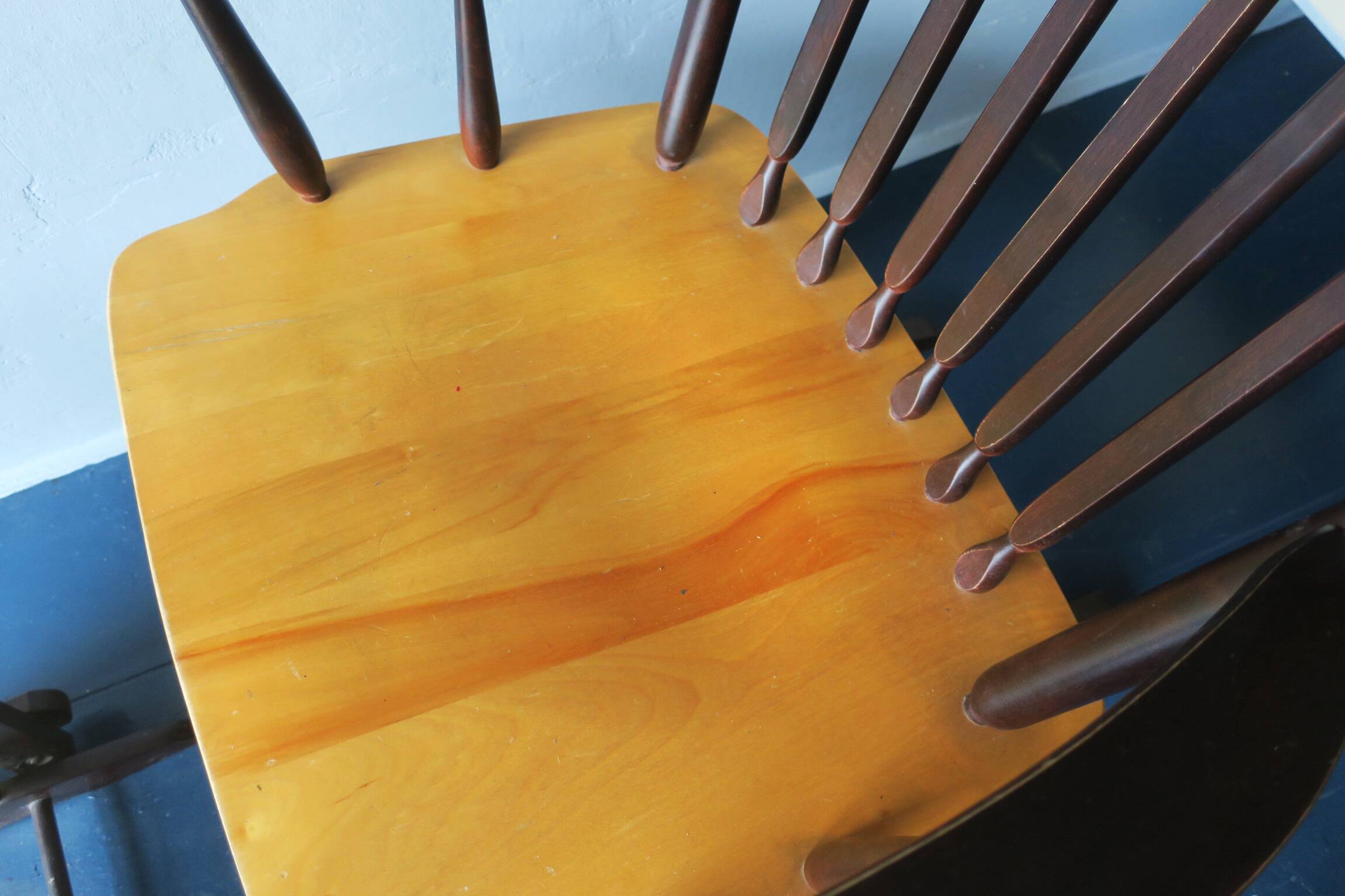 Mid century gliding recliner lounge chair with footrest, 1960s
