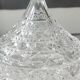 Large lead crystal candy dish/Drageoir. Tritschler Winterhalder. Dome shape, faceted patterns. Dim 30 x 15 cm