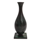 Jacob Ängman pour GAB, vase en bronze massif, grâce suédoise / Art Déco