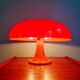 Lampe Nesso, fibre de verre orange, Giancarlo Mattioli, Artemide,1960