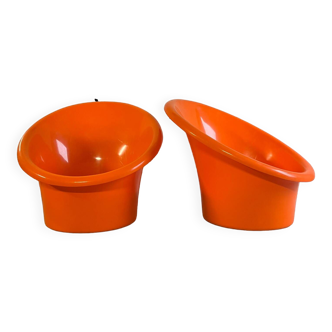 Pair of SKOPA armchairs by Ole Gjerløv-Knudsen & Torben Lind for IKEA 1970