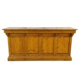 Old pitch pine counter