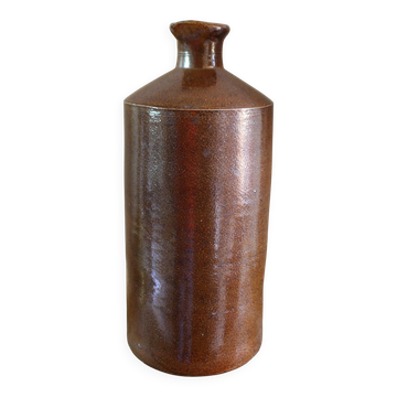 Bouteille à liqueur bec verseur grès vintage Bourne Deney