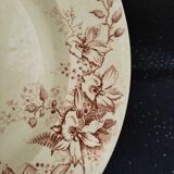Salins earthenware plates, fer terre