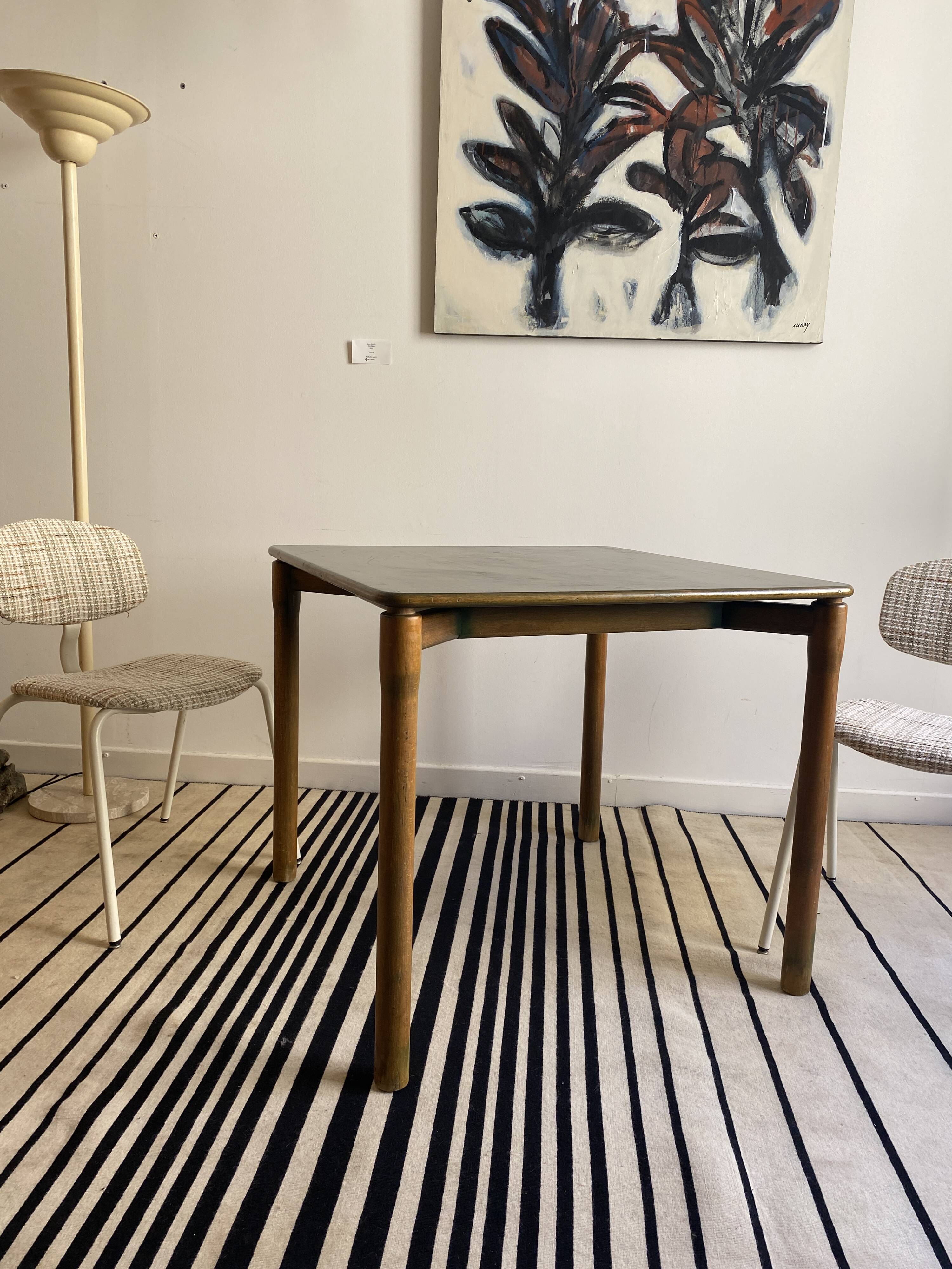 Vico Magistretti for Cassina Carimate table vintage 60s stained wood