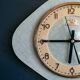 Vintage clock, wall clock "tender green FFR"