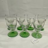 7 verres à digestifs en ouraline