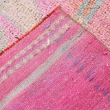 3x11 pale pink vintage runner rug 104x328cm