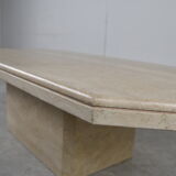 Vintage travertine coffee table, 1970s