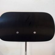 Set of four Egon Eiermann model SE 68 chairs in black lacquered plywood and steel.