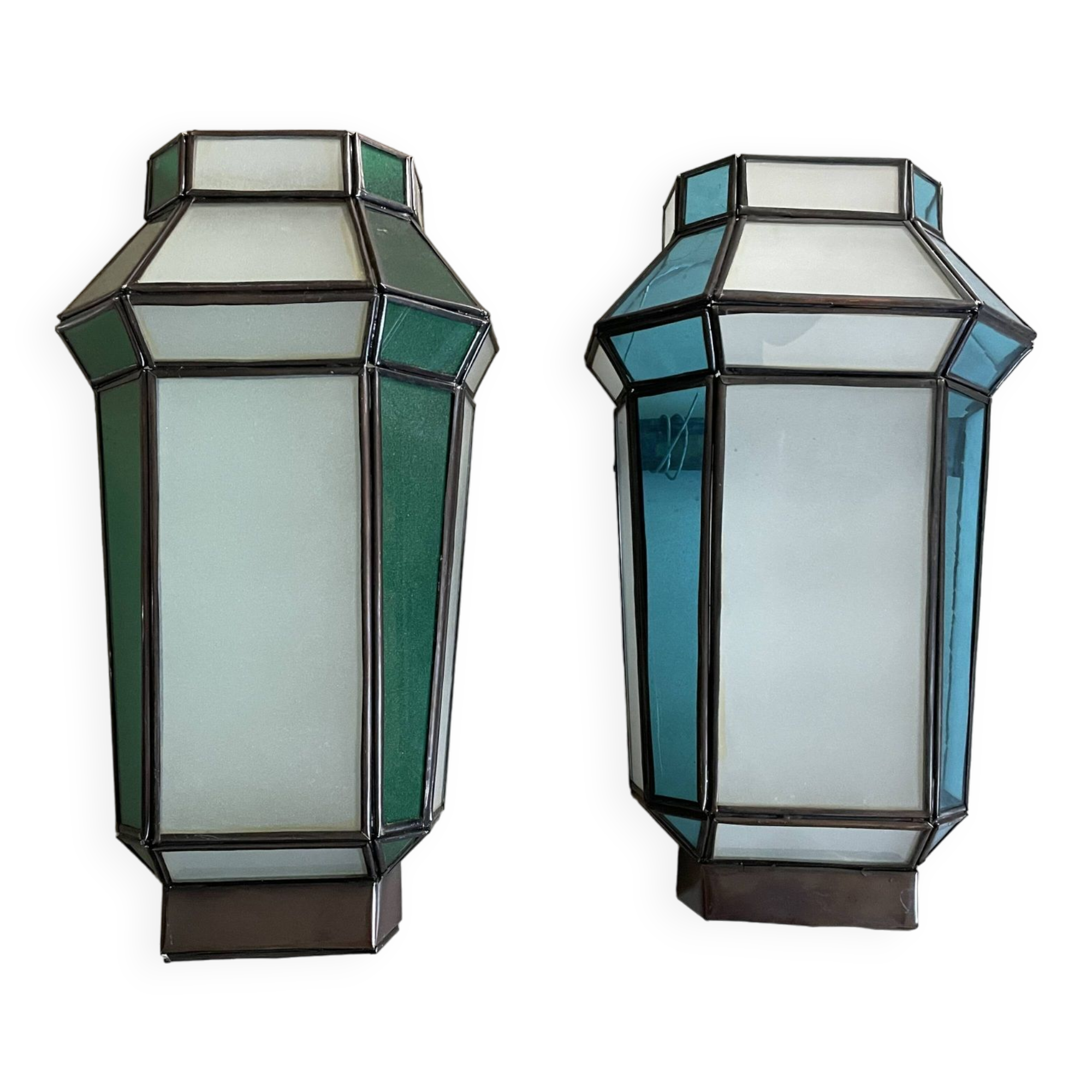 Set of 2 oriental wall lights