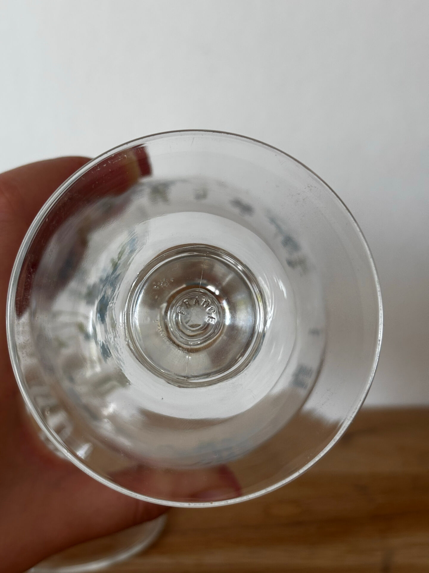 Vintage ensemble de 3 verres à pied grand format eau Arcopal véronica