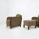 Set of two art deco armchairs