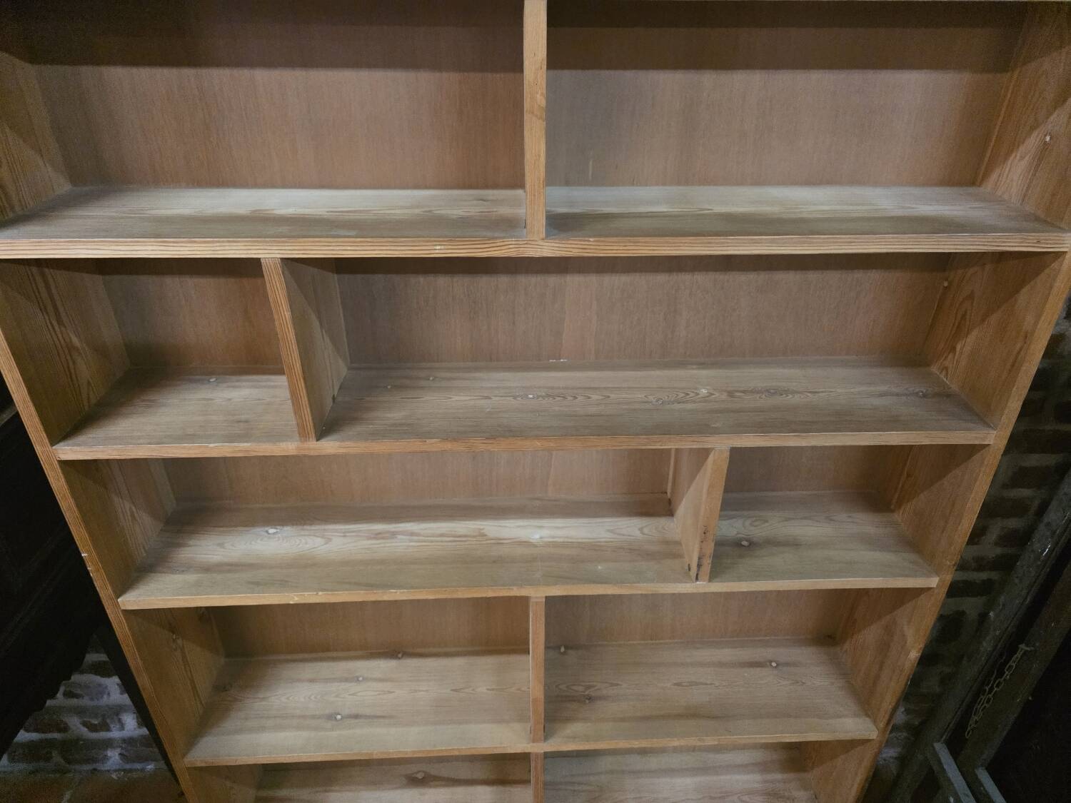 Vintage 70s fir bookcase