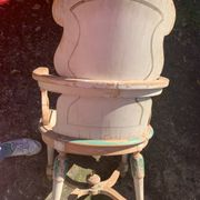 Painted wooden stretcher chair