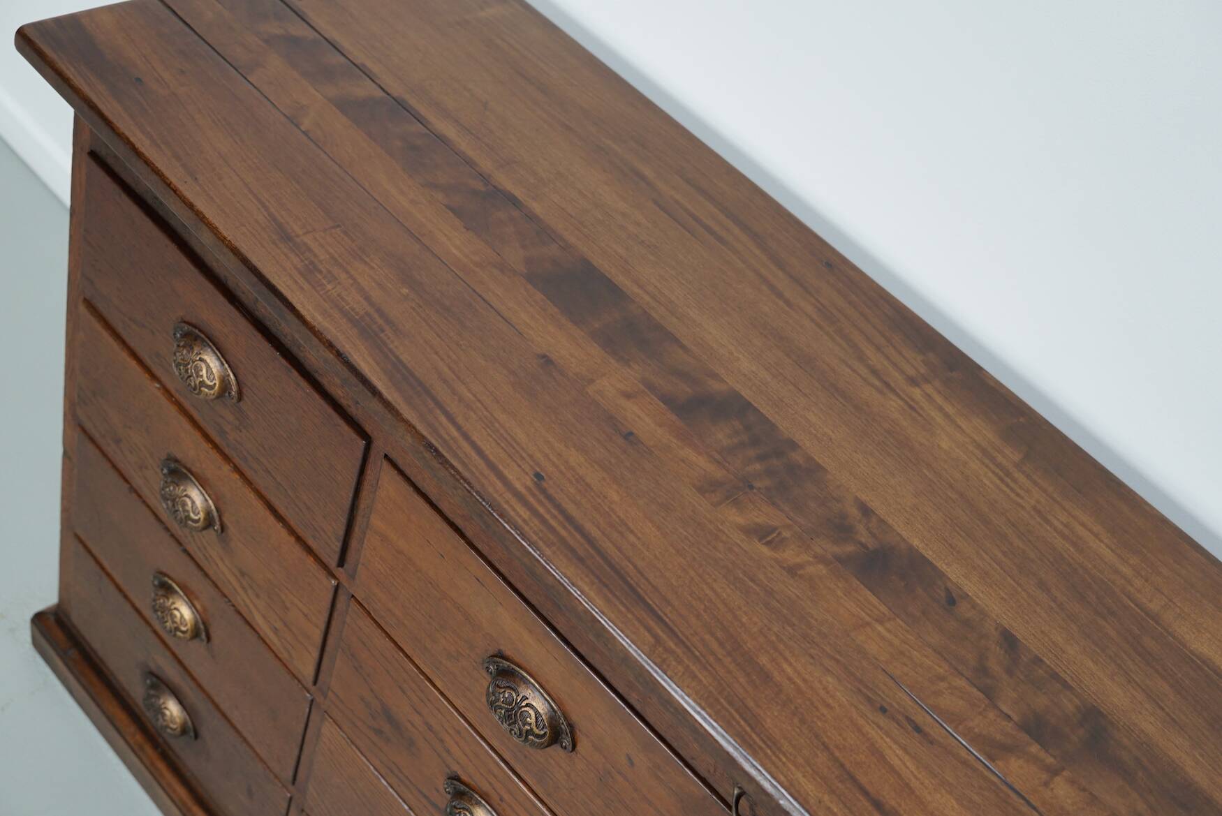 Vintage Dutch Oak Apothecary / Shop Cabinet, 1940s