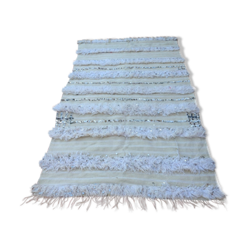 Tapis marocain vintage handira 216x95cm